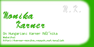 monika karner business card